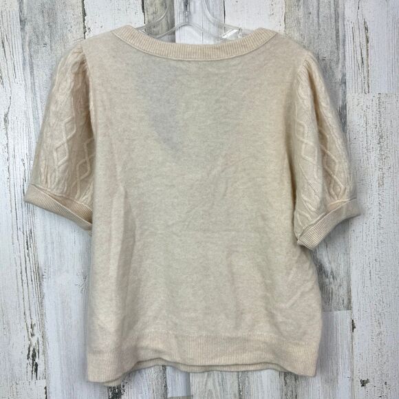 Free People Annabel 100% Cashmere Short Sleeve Sweater size XL NWOT - Picture 4 of 12